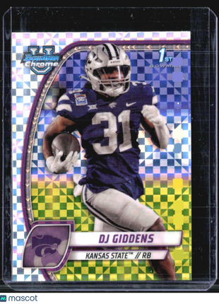 2024 Bowman Chrome U DJ Giddens 1st Xfractor #33
