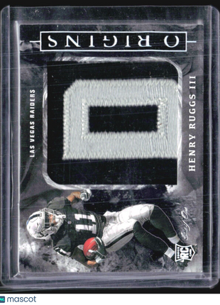 2020 Panini Origins Rookie Jumbo Patch Henry Ruggs 1/1 Rc #RJJ-7