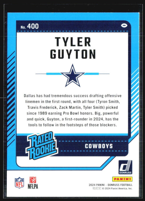 2024 Donruss Tyler Guyton Rated Rookie #400