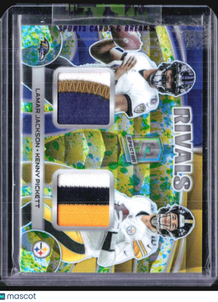 2023 Spectra Rivals Lamar Jackson Kenny Pickett Patch /8