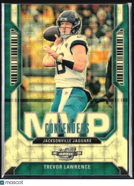 2023 Optic Contenders Trevor Lawrence Gold Vinyl 1/1 MVP Contenders #MVP-5