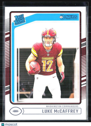 2024 Panini Donruss Luke McCaffrey Rated Rookie #302