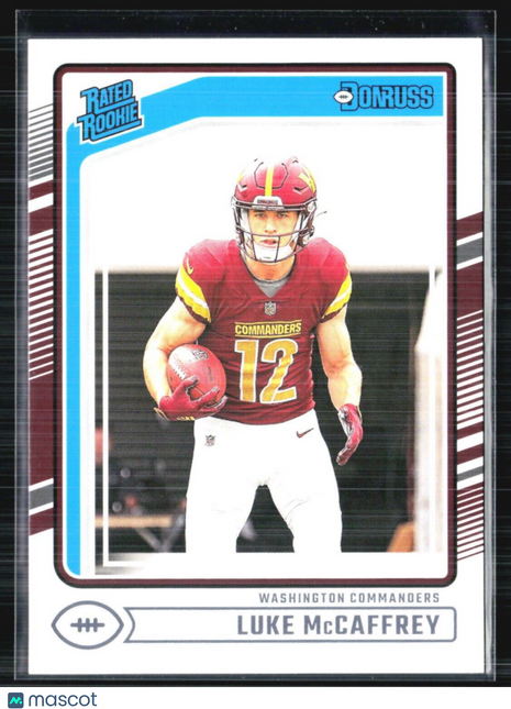 2024 Panini Donruss Luke McCaffrey Rated Rookie #302