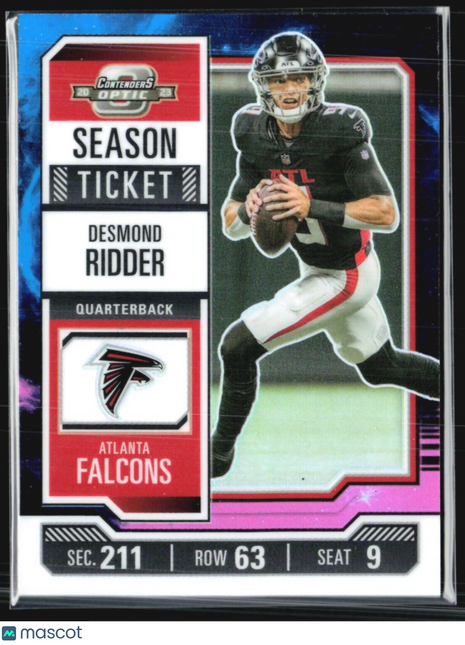 2023 Panini Contenders - Season Ticket #4 Desmond Ridder Nebula /2