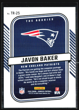 2024 Panini Donruss The Rookies Javon Baker Rc #TR-25