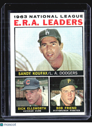 1964 Topps League Leaders Sandy Koufax Dick Ellsworth Bob Friend #1