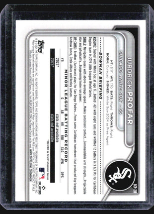 2024 Bowman Chrome Jurdrick Profar Mega Box Mojo 1st #BCP-218