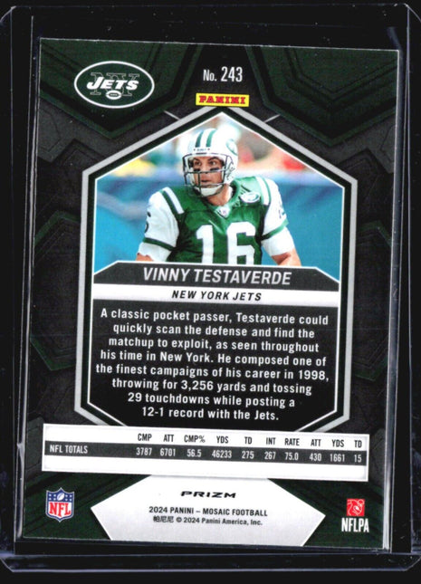 2024 Panini Mosaic Vinny Testaverde Red Prizm #243