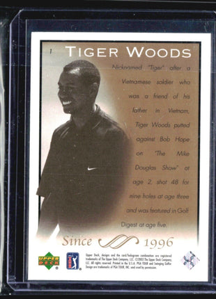 2003 Upper Deck Tiger Woods #1 Since 1996