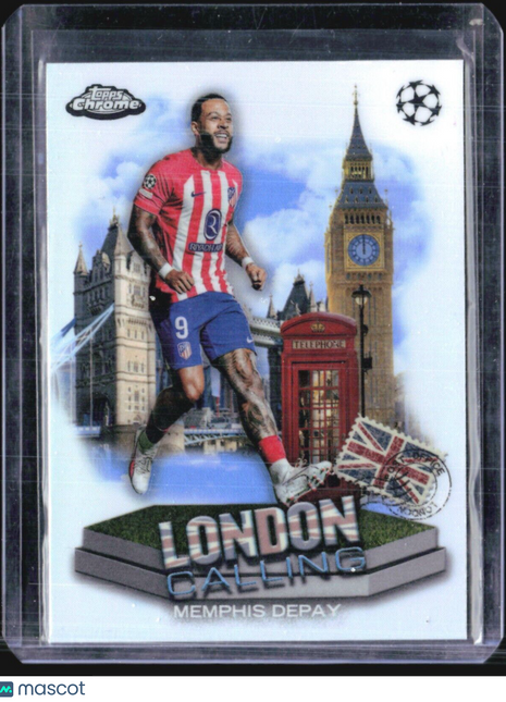 2023-24 Topps Chrome UEFA Club Competitions - London Calling #LC-2 Memphis Depay