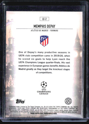 2023-24 Topps Chrome UEFA Club Competitions - London Calling #LC-2 Memphis Depay