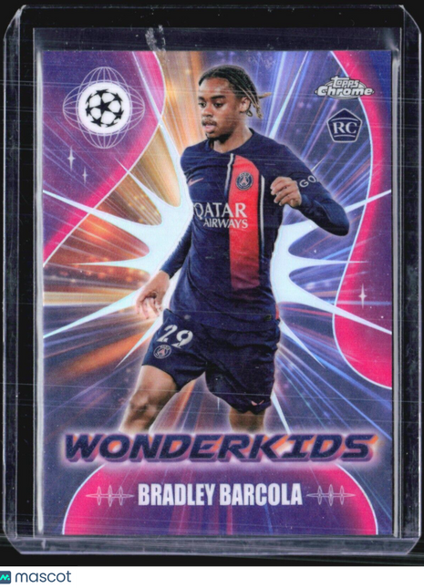 2024 Topps Chrome Wonderkids Bradley Barcola Rc #WK-9