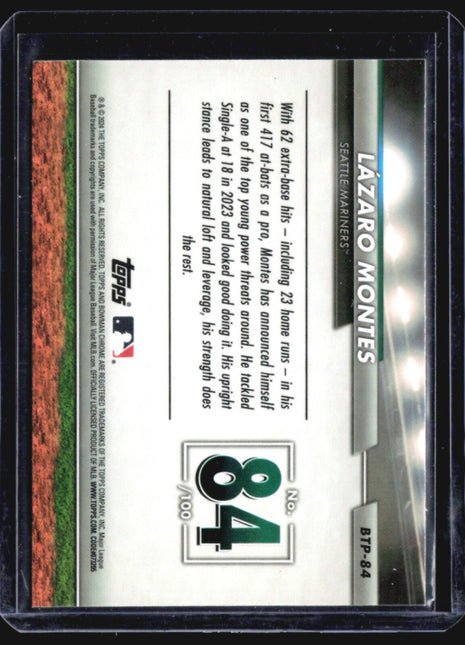 2024 Bowman - Chrome Prospects #BCP-110 Lazaro Montes (RC)