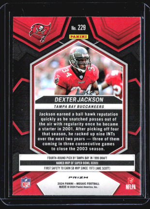 2024 Panini Mosaic Dexter Jackson Silver Prizm #229