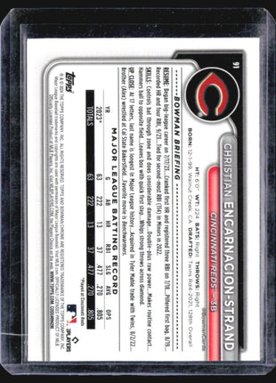 2024 Bowman - #79 Christian Encarnacion-Strand (RC) Pink Mojo /199