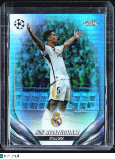 2023-24 Topps Chrome UEFA Hero Variation #112 Jude Bellingham Teal