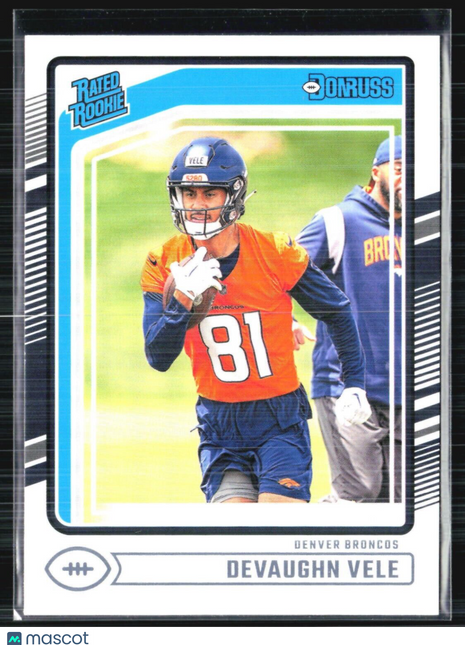2024 Panini Donruss Rated Rookie Devaughn Vele Rc #395