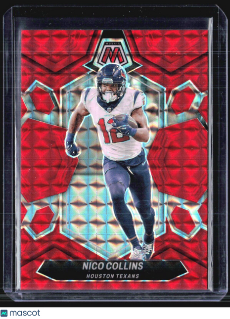 2024 Panini Mosaic Nico Collins Red Prizm #88