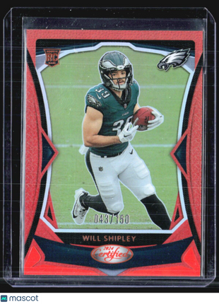 2024 Panini Certified Will Shipley Mirror Oragne Rc /150 #195
