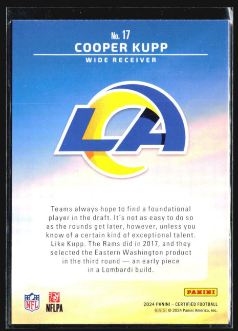 2024 Panini Certified Cooper Kupp Franchise Foundations #17