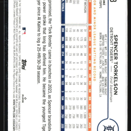 2024 Topps Chrome - #73 Spencer Torkelson Logofractor