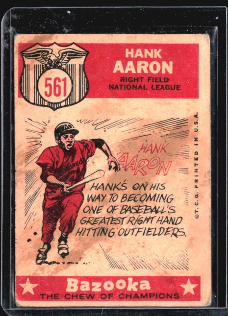 1959 Topps - High # #561 Hank Aaron
