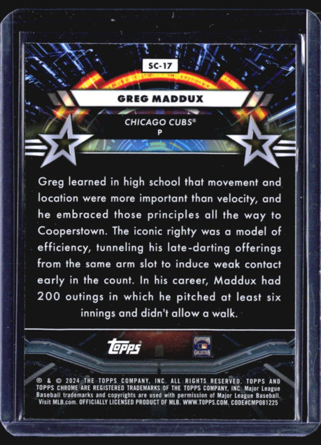 2024 Topps Cosmic Chrome - Star Command #SC-17 Greg Maddux