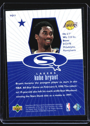 1998-99 Upper Deck UD Choice - Starquest Blue #SQ13 Kobe Bryant