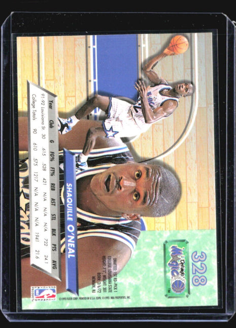 1992-93 Fleer Ultra - #328 Shaquille O'Neal (RC)