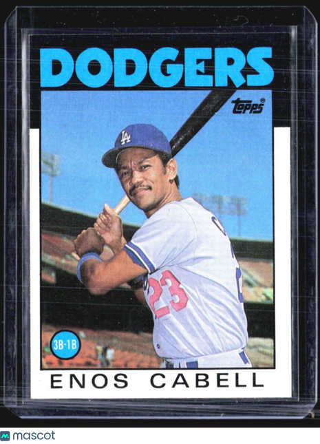 1986 Topps - #197 Enos Cabell