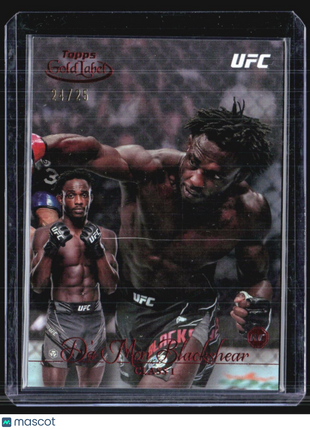 2024 Topps UFC Gold Label Da'Mon Blackshear Red Rc /25 #52