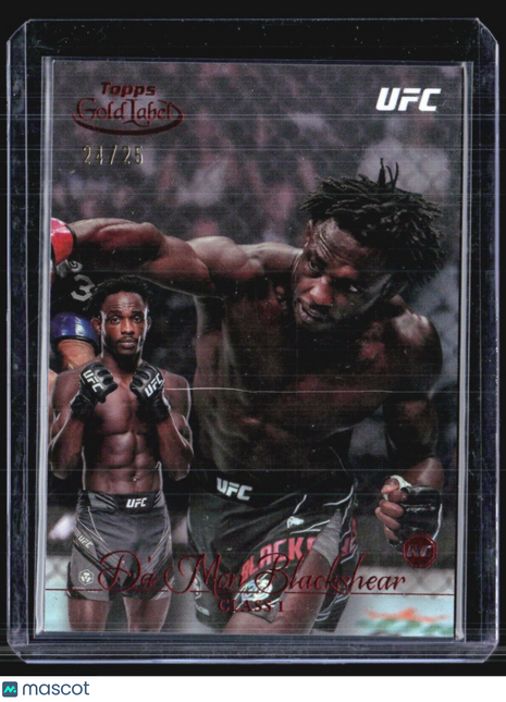 2024 Topps UFC Gold Label Da'Mon Blackshear Red Rc /25 #52