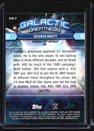 2024 Topps Cosmic Chrome - Galactic Greatness #GG-7 George Brett