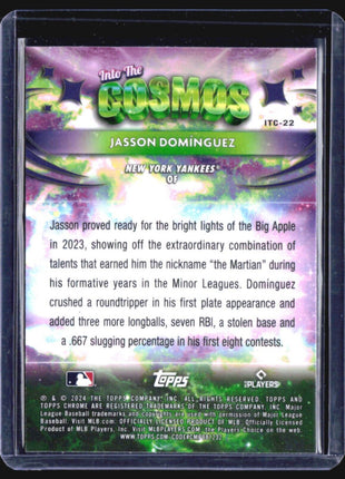 2024 Topps Cosmic Chrome - Into the Cosmos #ITC-22 Jasson Dominguez (RC)