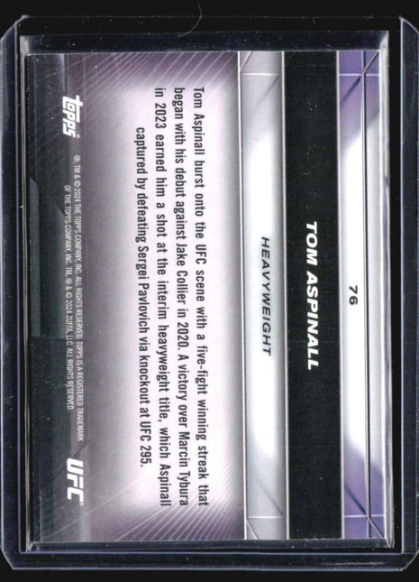 2024 Topps UFC Knockout Tom Apsinall Bronze /250 #76