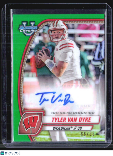 2024 Bowman U Chrome Tyler Van Dyke Green Refractor Auto /99