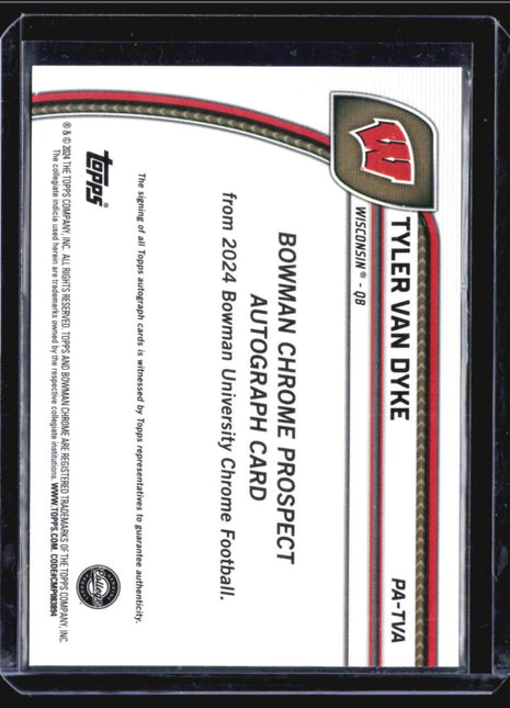 2024 Bowman U Chrome Tyler Van Dyke Green Refractor Auto /99