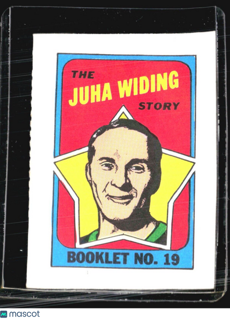 1971-72 Topps Hockey Checklist Juha Widing #19