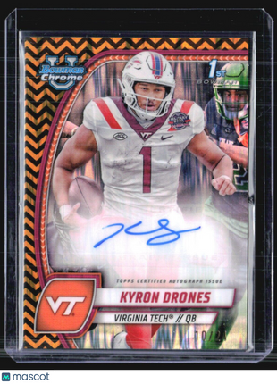 2024 Bowman U Chrome Kyron Drones Black & Gold Stealth /24 Auto