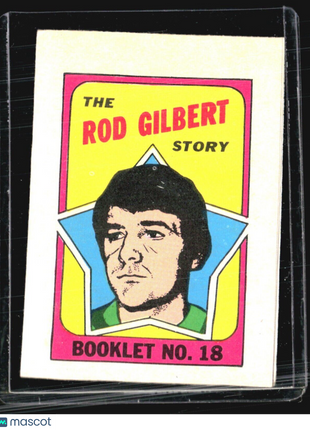 1971-72 Tops Hockey Rod Gilbert Checklist #18
