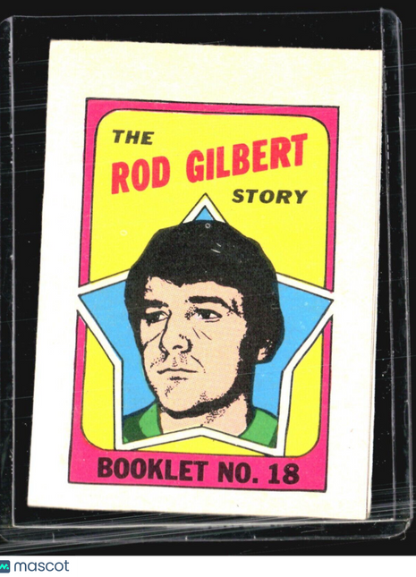 1971-72 Tops Hockey Rod Gilbert Checklist #18
