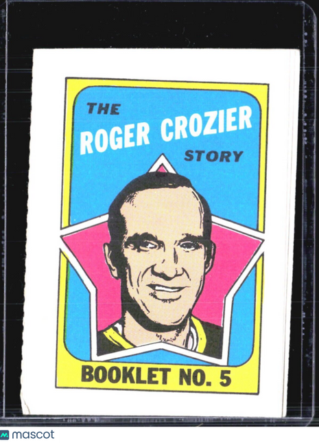 1971-72 Topps Hockey Checklist Roger Crozier #5