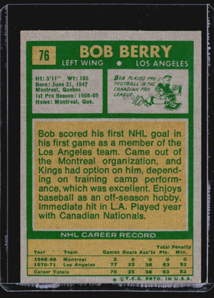 1971-72 Topps #76 Bob Berry