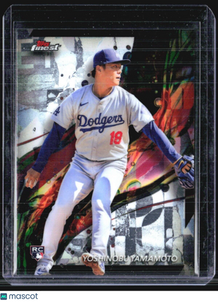 2024 Topps Finest - Common #50 Yoshinobu Yamamoto (RC)