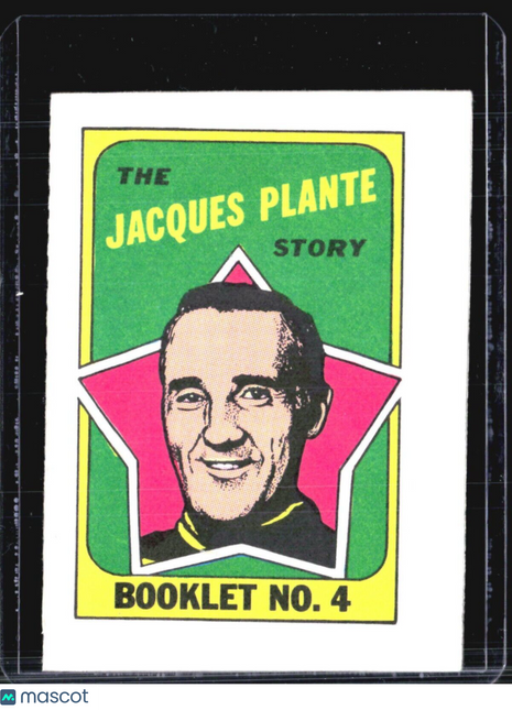 1971-72 Topps Hockey Checklist Jaques Plante #4