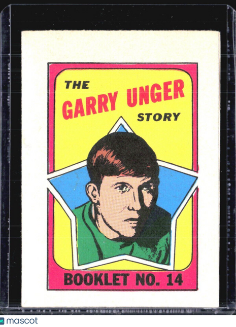 1971-72 Topps Hockey Checklist Garry Unger #14