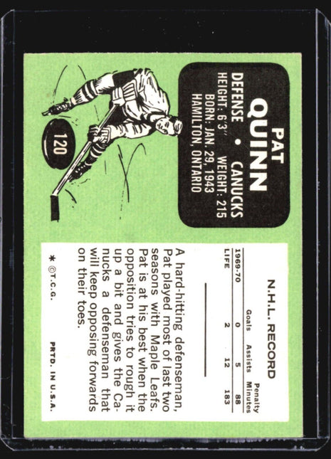 1970-71 Topps - #120 Pat Quinn