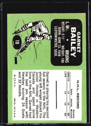 1970-71 O-Pee-Chee - #10 Garnet Bailey (RC)