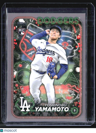 2024 Topps Holiday - #H88 Yoshinobu Yamamoto (RC)