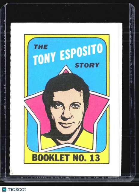 1971-72 Topps Hockey Checklist Tony Esposito #13
